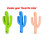 (Pink) Baby Silicone Colourful Cactus Shaped Toothbrush 3