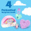 Learning Resources Learning Resources EI-1954 Playfoam Pals Unicorn Magic 6-Pack 2