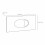Concealed Rectangular Cistern Large Dual Flush Button Chrome 2