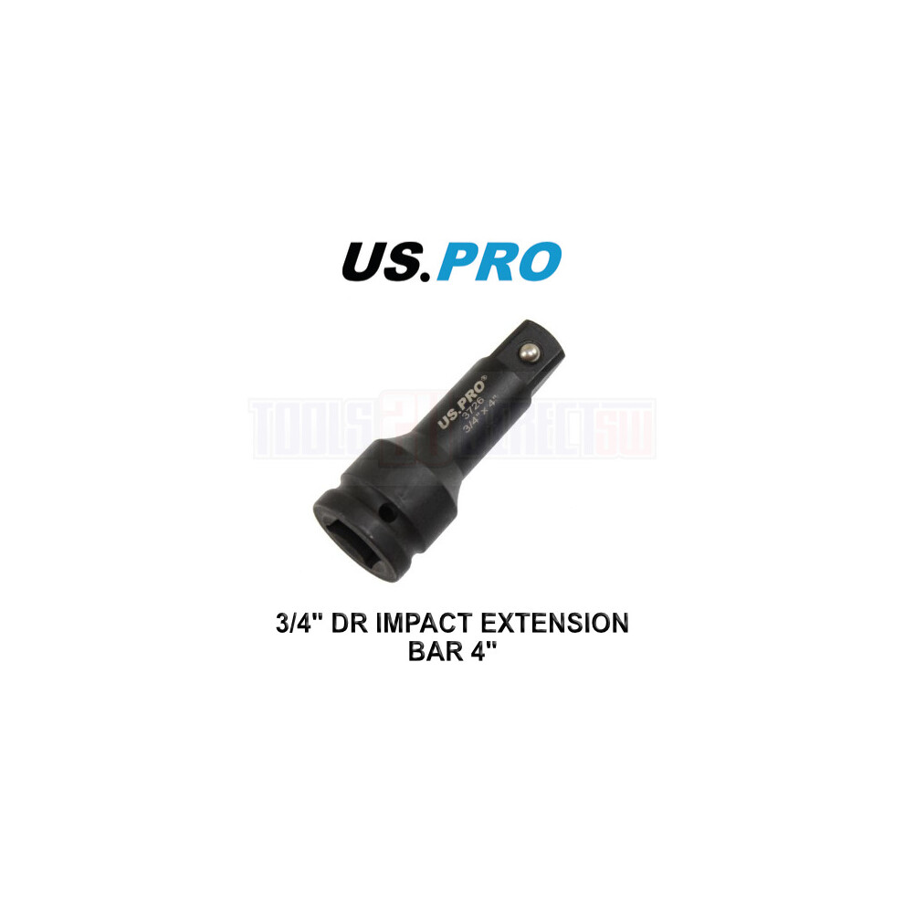 Us Pro Tools 3/4" Dr Impact Extension Bar 4" / 100Mm 3726