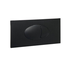 Concealed Rectangular Matt Black Cistern Large Dual Flush Button