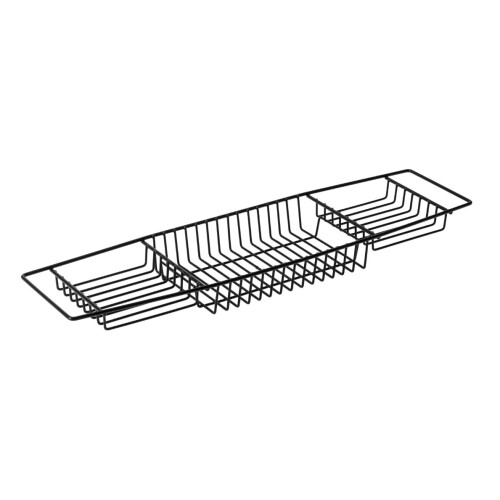 BLUE CANYON BATHROOM BATH TRAY STORAGE CADDY ORGANISER BLACK