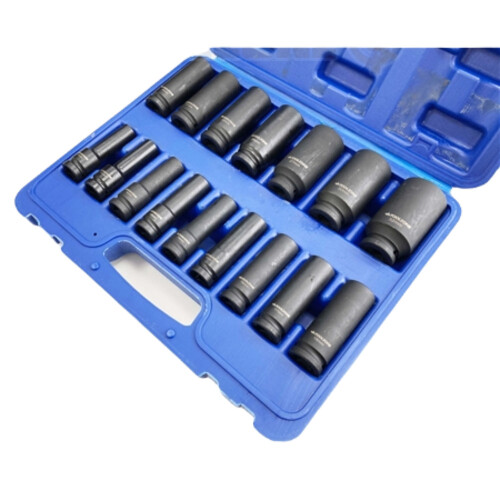 Toolzone 16PC 1/2" DR 6 Point Deep Impact Socket Set 10 - 32mm SS244 2