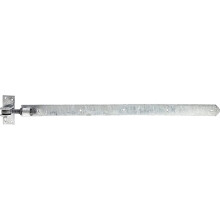 Steel Band Straight with Rounded End Adjustable by 30 mm 660 x 40 mm / M16 Oberflaeche: feuerverzinkt