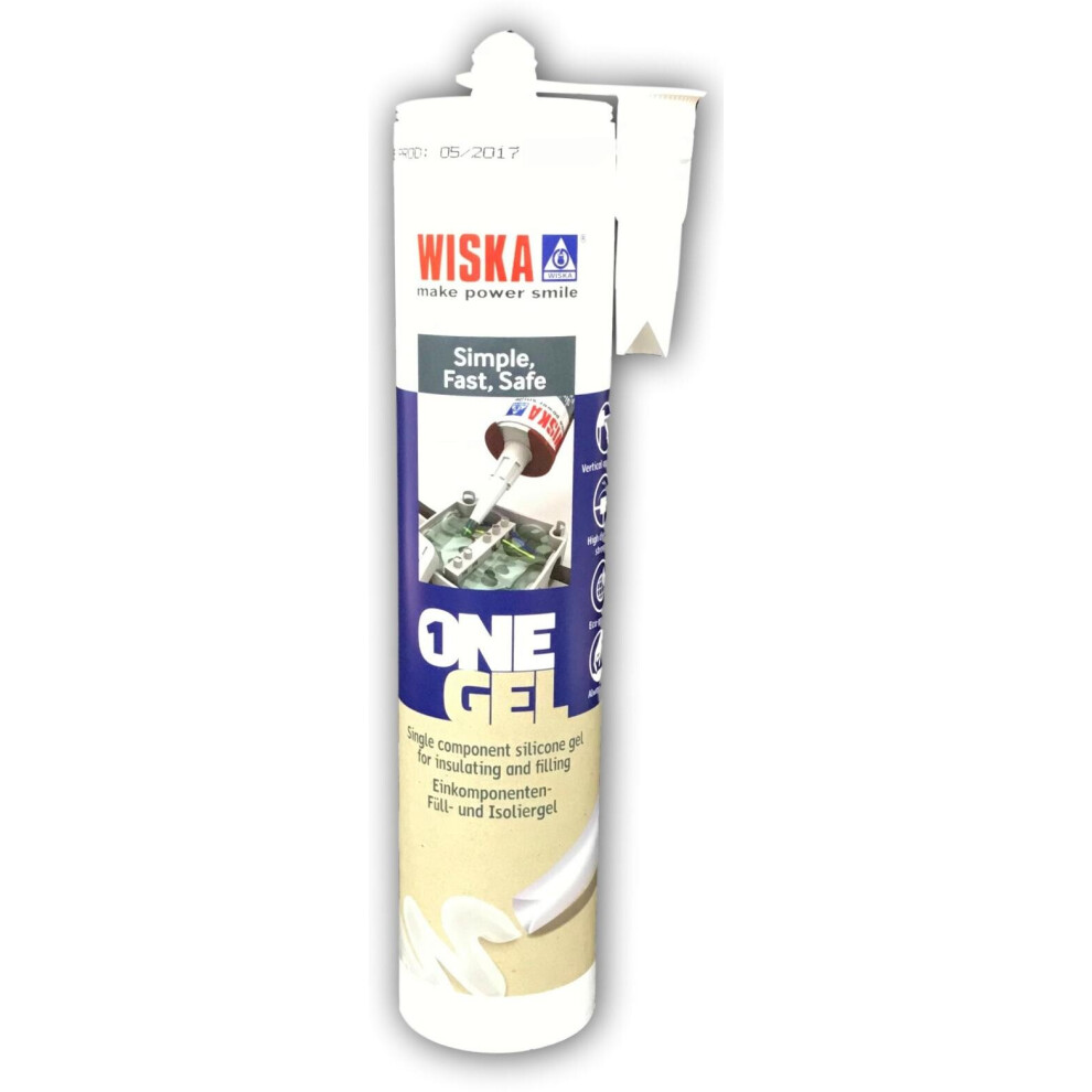 Wiska Onegel/W Electricians Silicone Sealant Non-Hardening Gel 300Ml 8033712908212