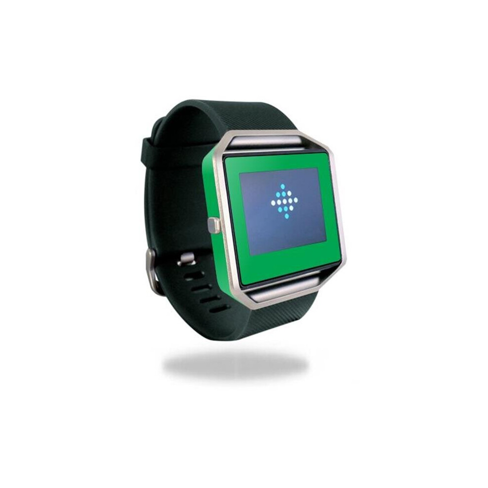 MightySkins FITBLA-Glossy Green Skin for Fitbit Blaze Cover Wrap Sticker - Solid Green-image-OPC-P9ZF5NW-NEW