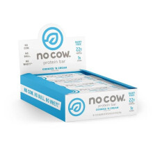 No Cow, Bară de Proteine, Cookies n Cream, 12 Baruri, 2.12 oz (60 g)