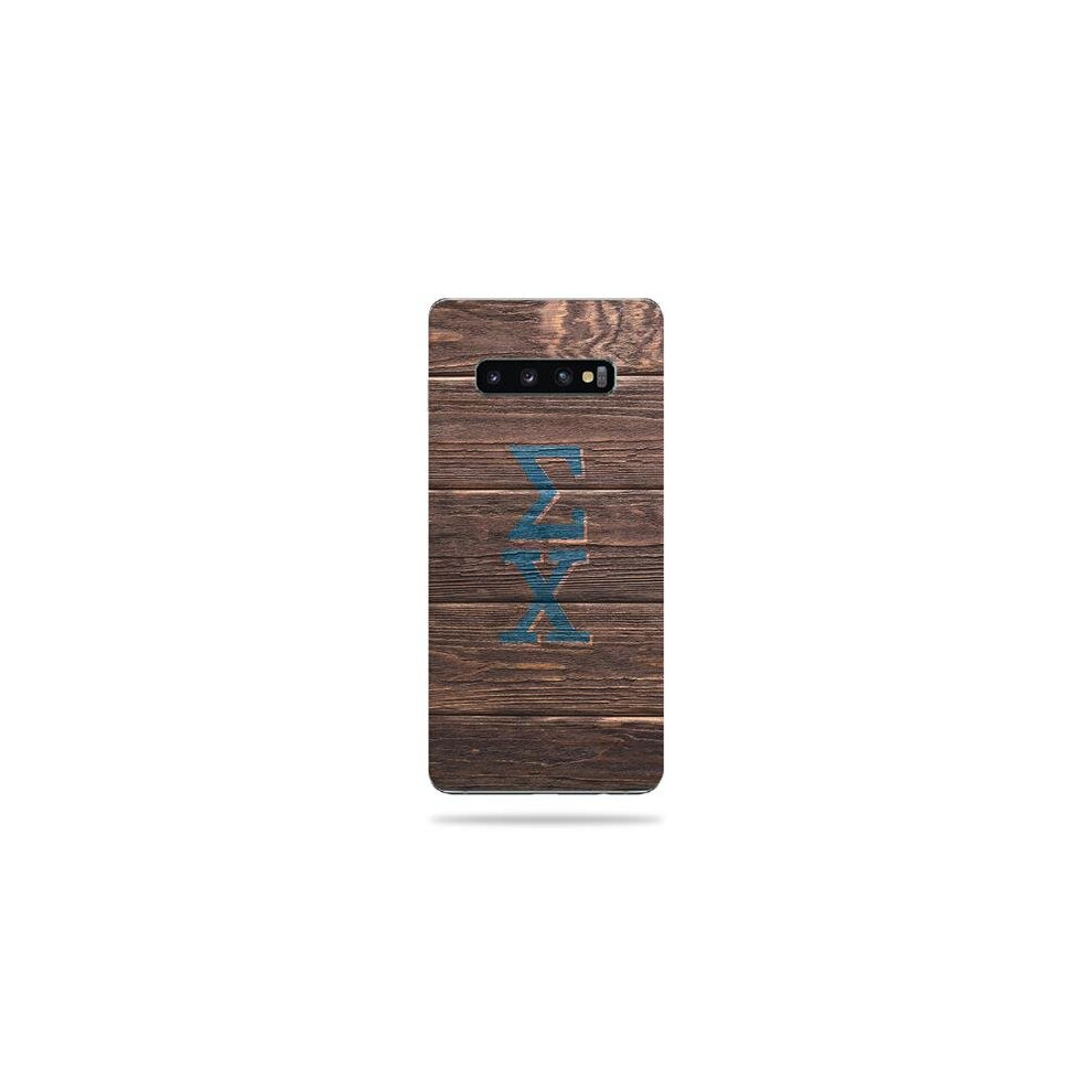MightySkins SAGS10PL-SC999994 Skin for Samsung Galaxy S10 Plus - Sigma Chi Wood-image-OPC-P9ZF5TQ-NEW