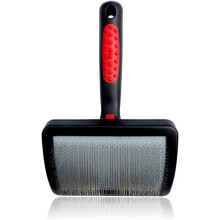 Masterclip Hard Pin Slicker Brush - Size Medium for Dogs Cats