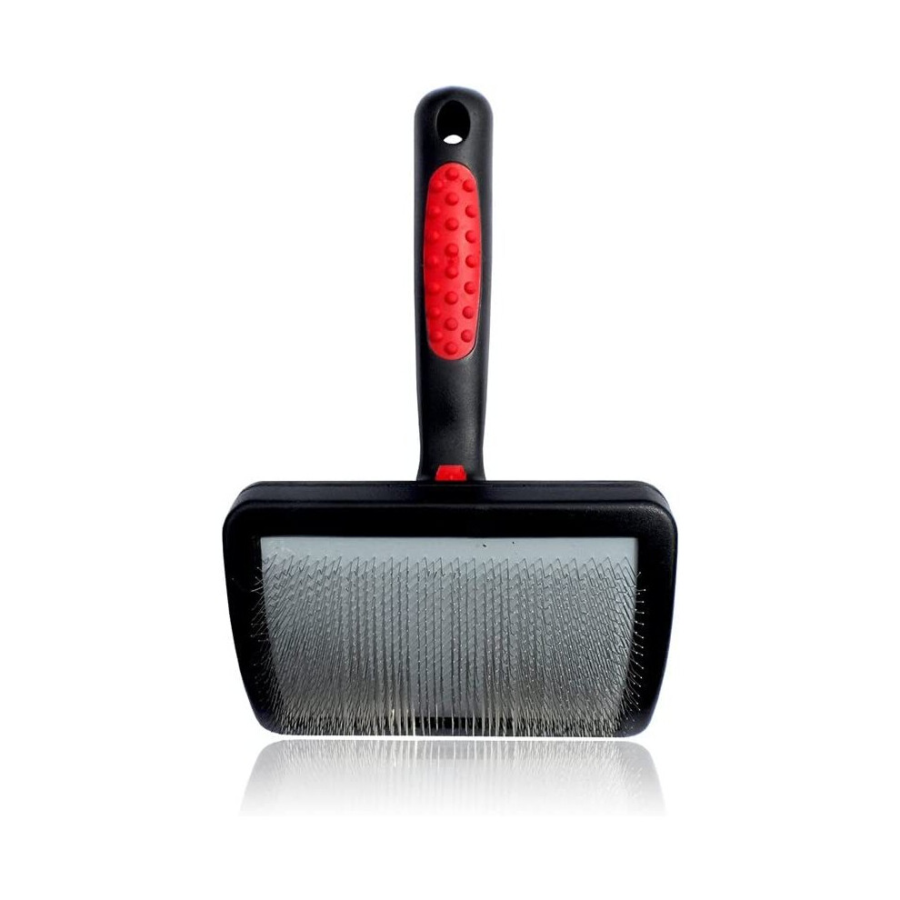 Masterclip Hard Pin Slicker Brush - Size Medium For Dogs Cats
