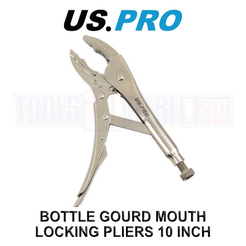 us pro US PRO Tools 10" Inch Bottle Gourd Shaped Jaw Locking Pliers 7058