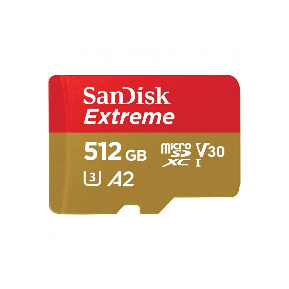Sandisk Extreme Microsdhc 190Mbs Uhsi U3 V30 With Adapter 512Gb