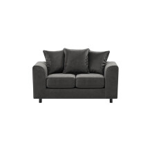 (Grey, 2 Seater) Brooklyn Plush Velvet Foam 3 & 2 Seater Sofa Set