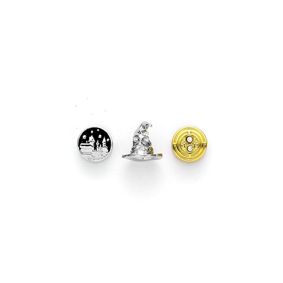Harry Potter Official Set Of 3 Spacer Beads - Hogwarts Castle, Sorting Hat, & Time Turner