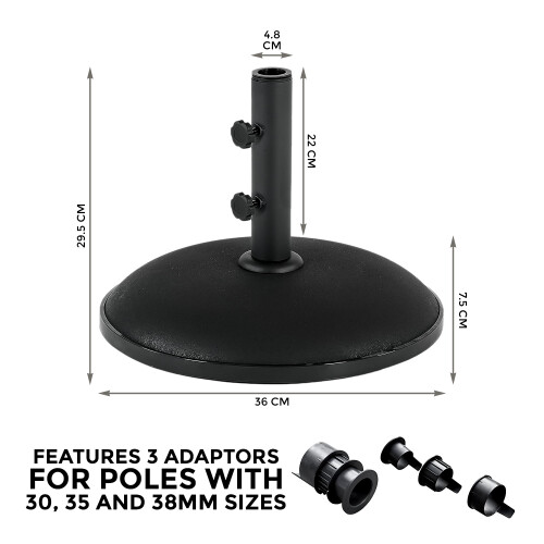 11kg concrete round umbrella parasol base 1