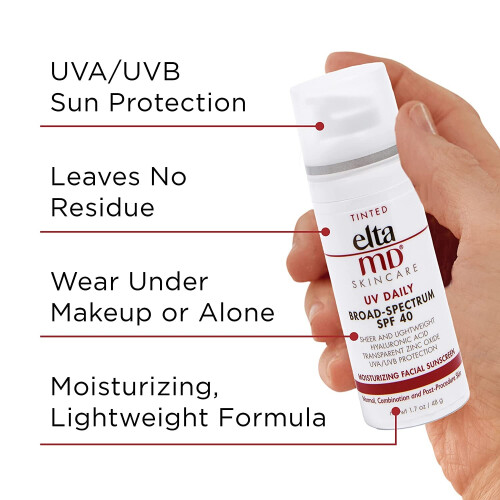 EltaMD EltaMD UV Daily SPF 40 Tinted Sunscreen，1.7oz 1