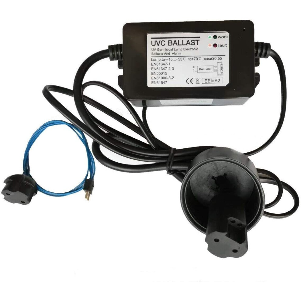 Replacement UV Ballast 55W for Philips UV lamp Water UV sterilizer,with Led and Sound alarming, UV Germicidal Lamp Electronic Ballast and Alarm