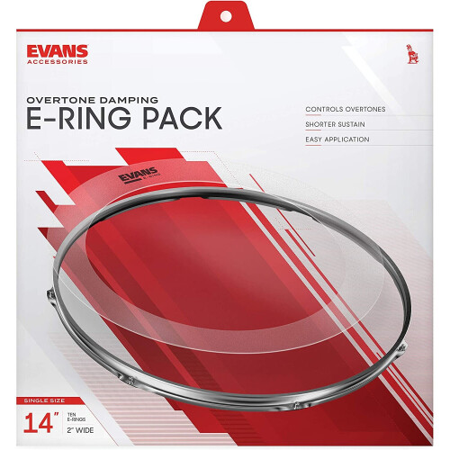 Evans 2 to 14 inch E-Ring (Pack of 10) 1