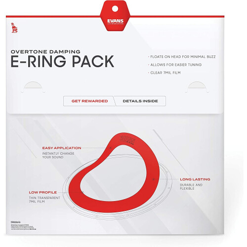 Evans 2 to 14 inch E-Ring (Pack of 10) 2