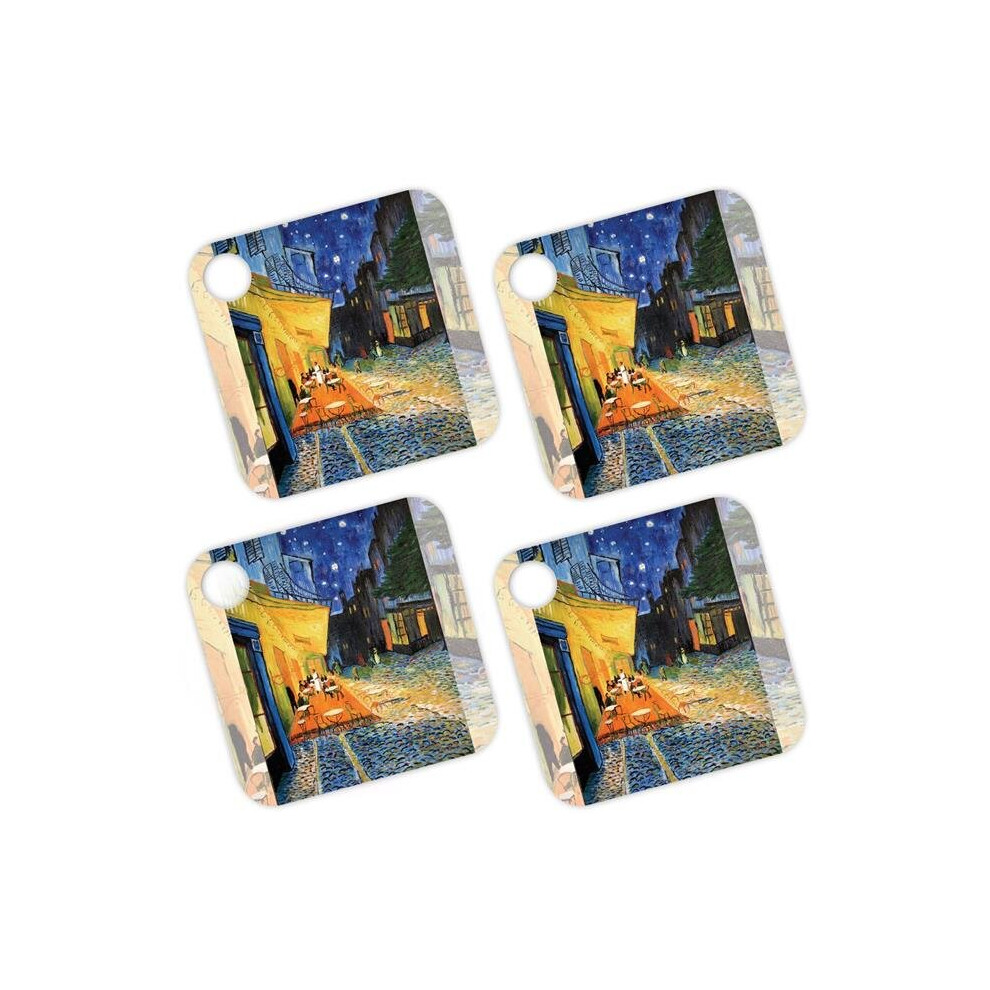MightySkins TILEMA20-Cafe Terrace At Night Skin for Tile Mate 2020 - Cafe Terrace At Night - Pack of 4-image-OPC-P9ZFV75-NEW