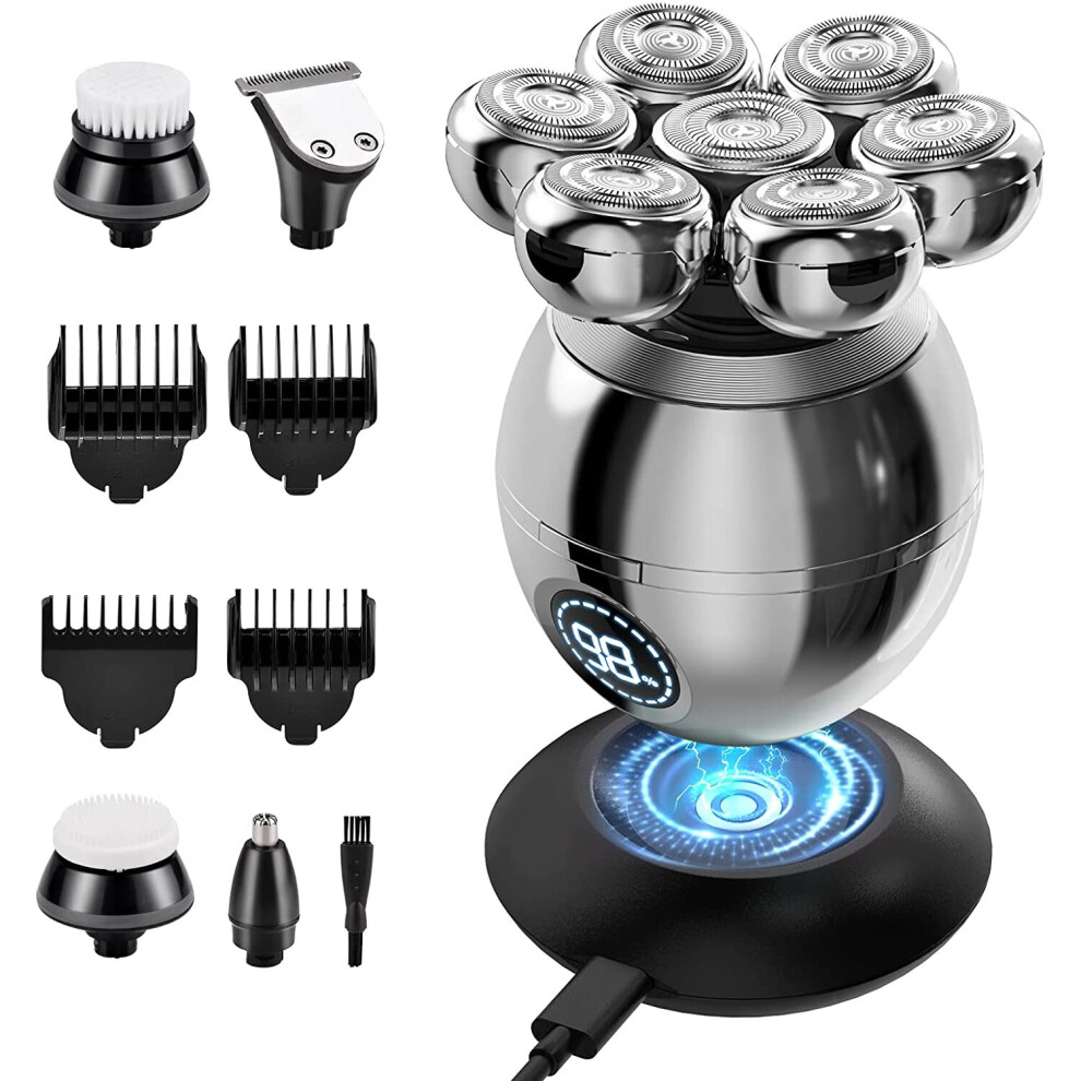 Bedee 7D Electric Shaver Razor Bald Beard Hair Skull Trimmer Beard Remover