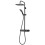 Triton Triton Thermostatic Mixer Bar Shower Twin Head Adjustable Riser Rail Black 1