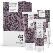 Intimpflege-Set – 3 Intimpflegeprodukte | Reduziert Trockenheit. Inhalt: Intim-Duschgel 200 ml + Femi Daily