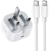 iPhone Fast Charger Plug and Cable Apple MFi Certified 20W USB C Power Adapter PD 3.0 with 2M USB-C to Lightning Cable for iPhone 13/13Pro