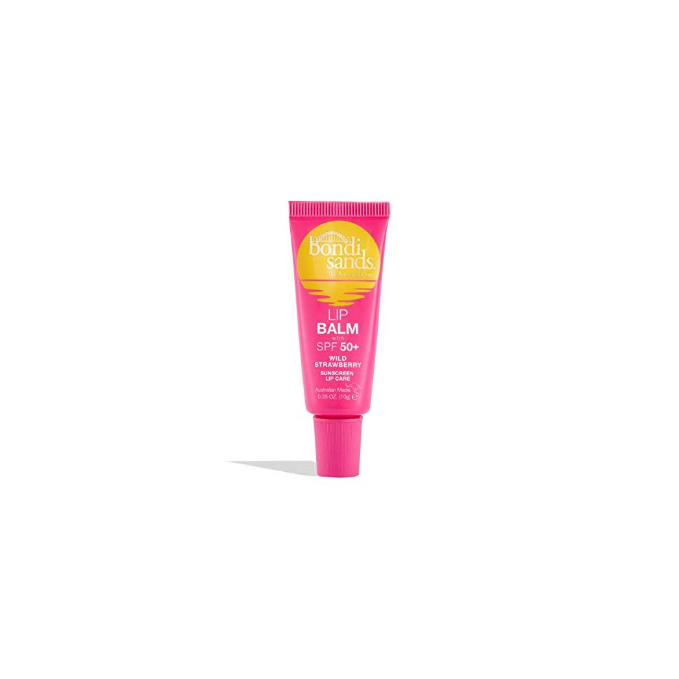 Bondi Sands Wild Strawberry Lip Balm With Spf 50+ | Nourishing Formula Locks In Moisture + Provides Uva+Uvb Protection, Enriched With Shea Butter,