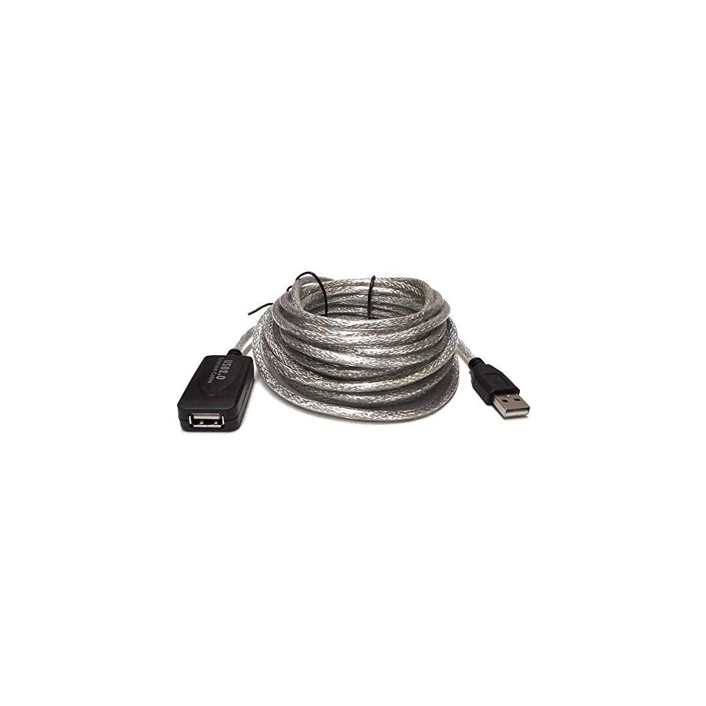 Yosoo 5M/10M/15M/20M Long Reaching Usb Active Repeater Extension Cable Lead Wire Usb2.0 Booster (20M) 764880446623