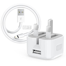 iPhone Charger Plug and CableãApple MFi Certifiedã with 2M Fast Charging Syncing Lightning Cable and USB Wall Charger Plug Fast Charger Compatible