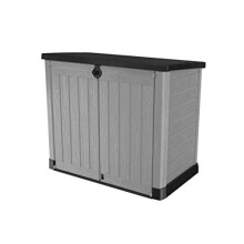 Store it Out Ace Storage Box 1200 Litres for Wheelie Bins or Garden Tools with Gas Struts Rubbish Bin Box Device Box Shed for 2 x 240 Litre Wheel