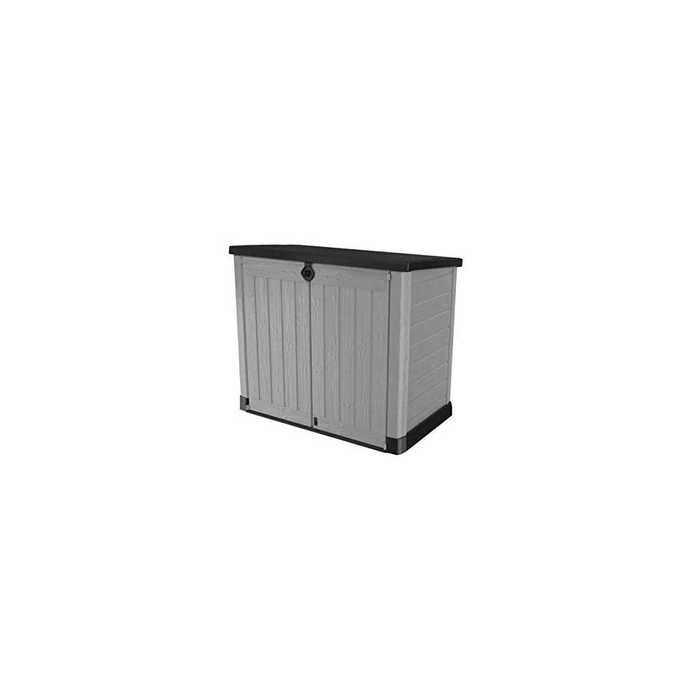 Store it Out Ace Storage Box 1200 Litres for Wheelie Bins or Garden Tools with Gas Struts Rubbish Bin Box Device Box Shed for 2 x 240 Litre Wheel