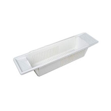 N/Y Bath Tub Rack Trays 58.5~86cm Adjustable Length Bathtub Shelf Rack Bath Caddy Tray Bathroom Storage Extendable Bath Tub Caddy Bathroom Stand