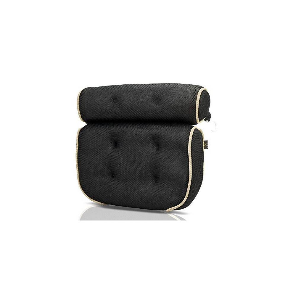 XUNADA Luxury Bath Pillow, Machine Washable, Quick Dry, Extra Thick Cushions for Head, Neck, Shoulder and Back Support, Fits Any Tub and Jacuzzi