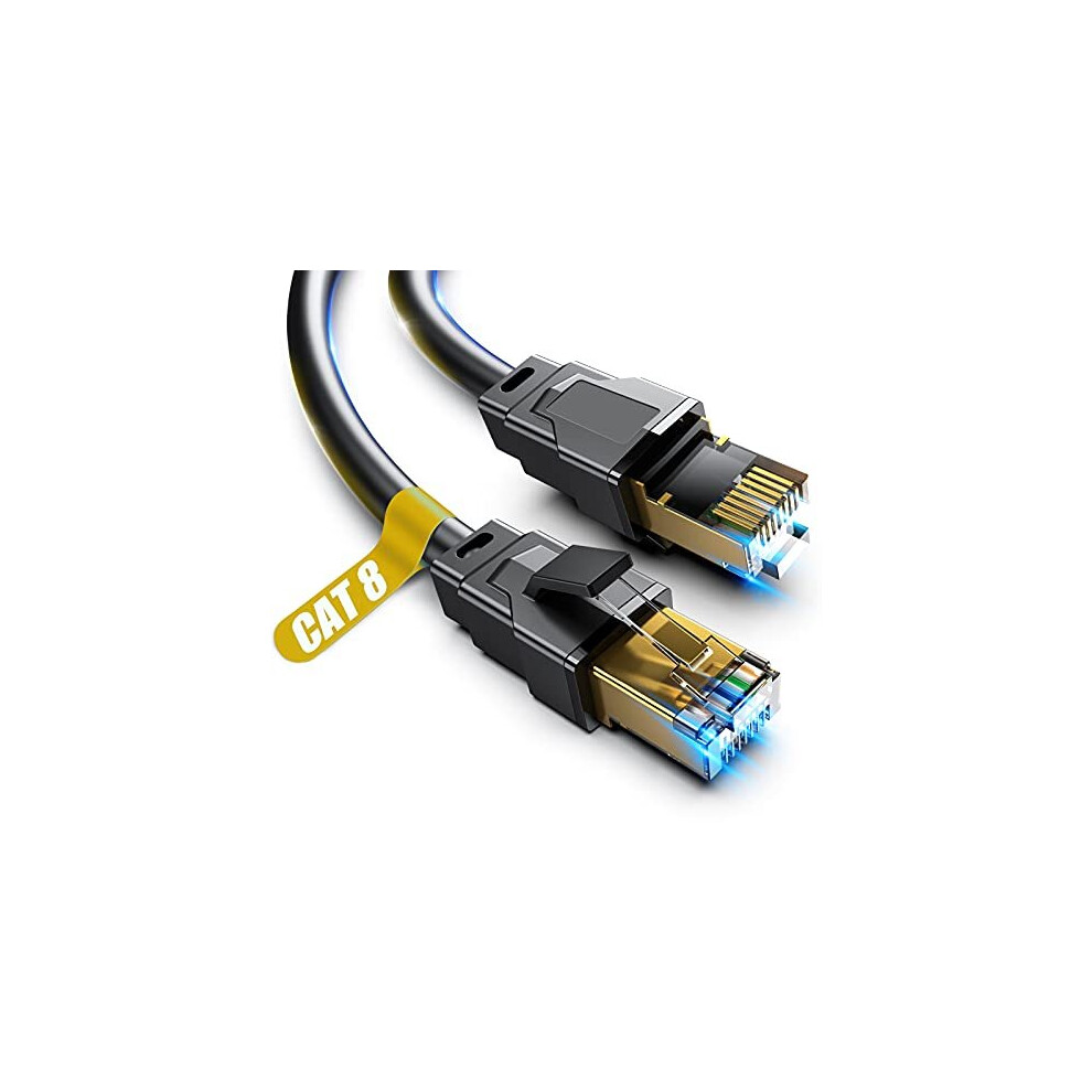 Akake Cat 8 Ethernet Cable, 0.5M 1M 2M 3M 5M 6M 9M 12M 15M 18M 30M Heavy Duty High Speed Internet Network Cable, Professional Lan Cable Shielded In 6483717091259