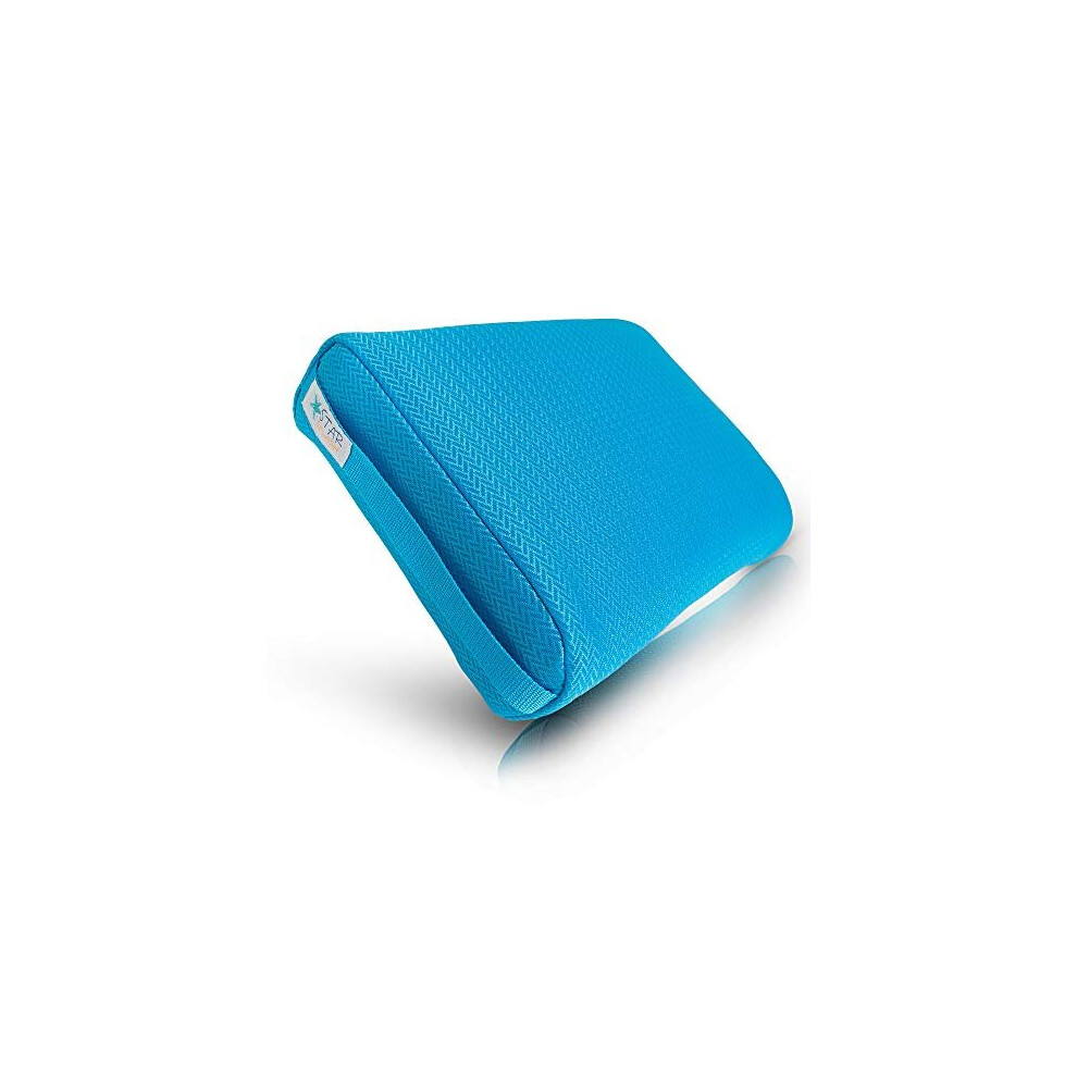 STAR SPLASH Hot Tub Booster Seat, 15 x 12 x 5 Inches - Hot Tub Pillow with Non-Slip Micro Dot Bottom and 6 Weighted Sections - Quick Dry Bath Acc