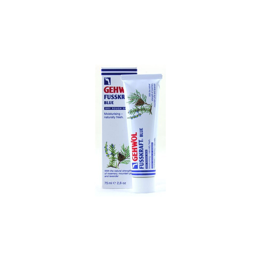 Gehwol Fusskraft Blue Foot Cream - Rich Emollient Cream For Dry Rough Skin --- 75ml