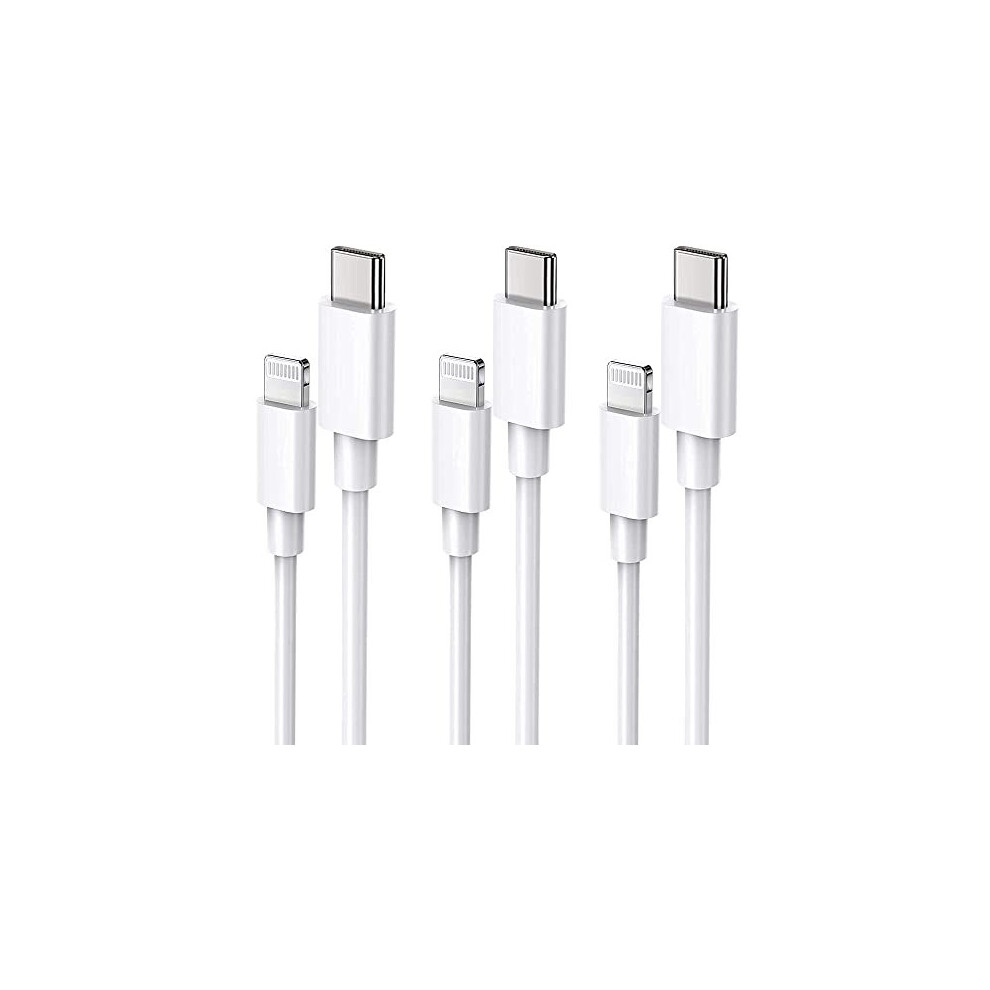 Apple USB-C to Lightning Cable 2M [Apple MFi Certified] 3 Pack iPhone Charger Cable PD Fast Type C to Lightning Compatible with iPhone 13/13 Pro/13