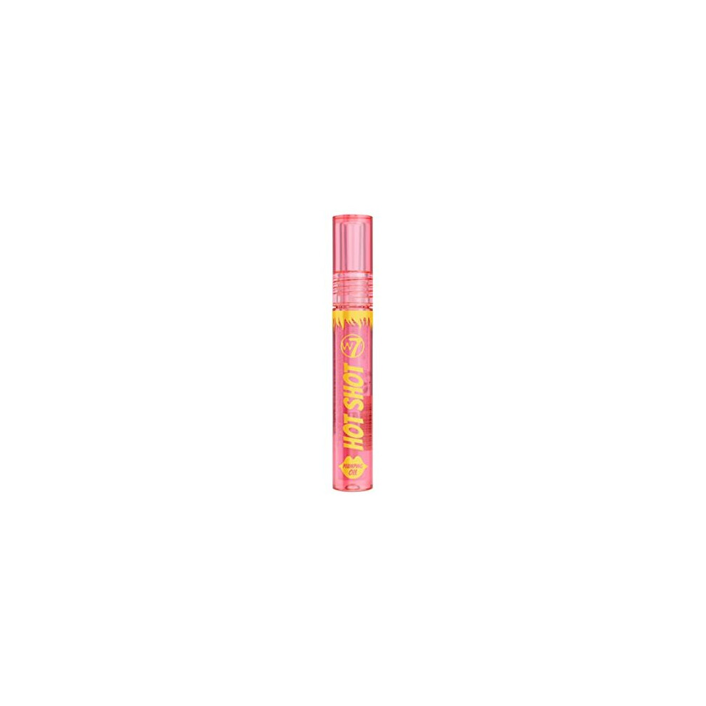 W7 Hot Shot Plumping Oil - Enhancing & Repairing Plump Effect For Fuller Lips - Clear & Soft, Natural, Everyday Lip Care