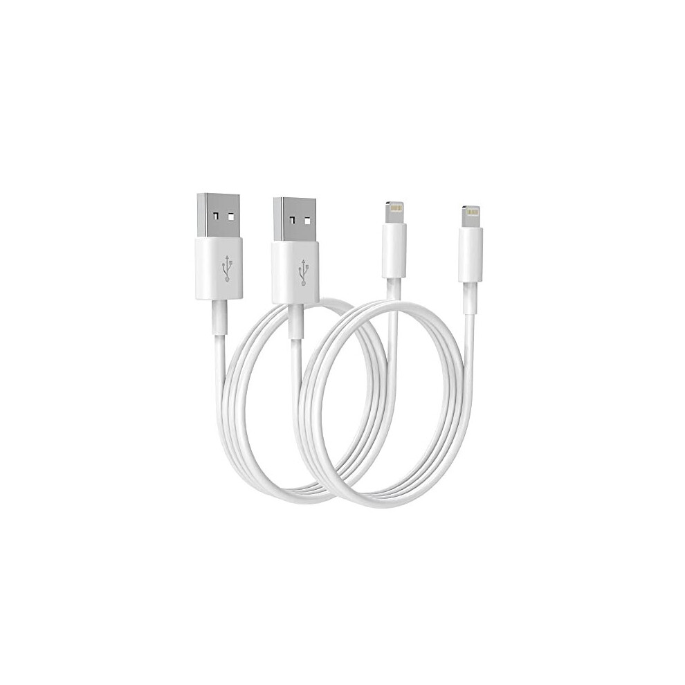 iPhone Charger Cable,PEAPOLET [Apple MFi Certified] Lightning Cables 2 Pack USB-A to Lightning Apple Long iPhone Cable Fast Charging for iPhone