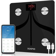 RENPHO Smart Body Fat Scales, Bluetooth Bathroom Scales High Precision Weighing Scale with Smart App, Body Composition Monitor for Body Fat, BMI,