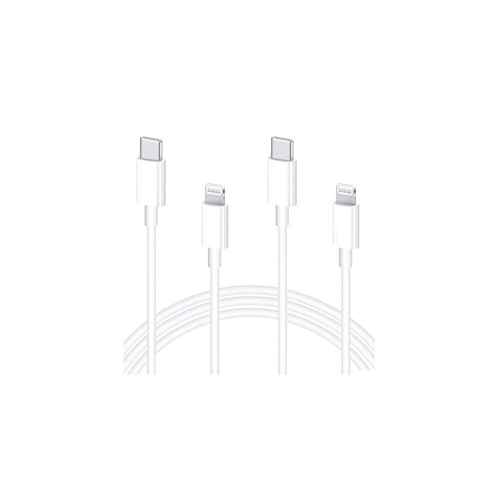 2 Pack Apple MFi Certified USB-C to Lightning Cable 2M iPhone USB C Charger Cable PD Fast Lightning to Type C Charging Cable Lead Compatible with