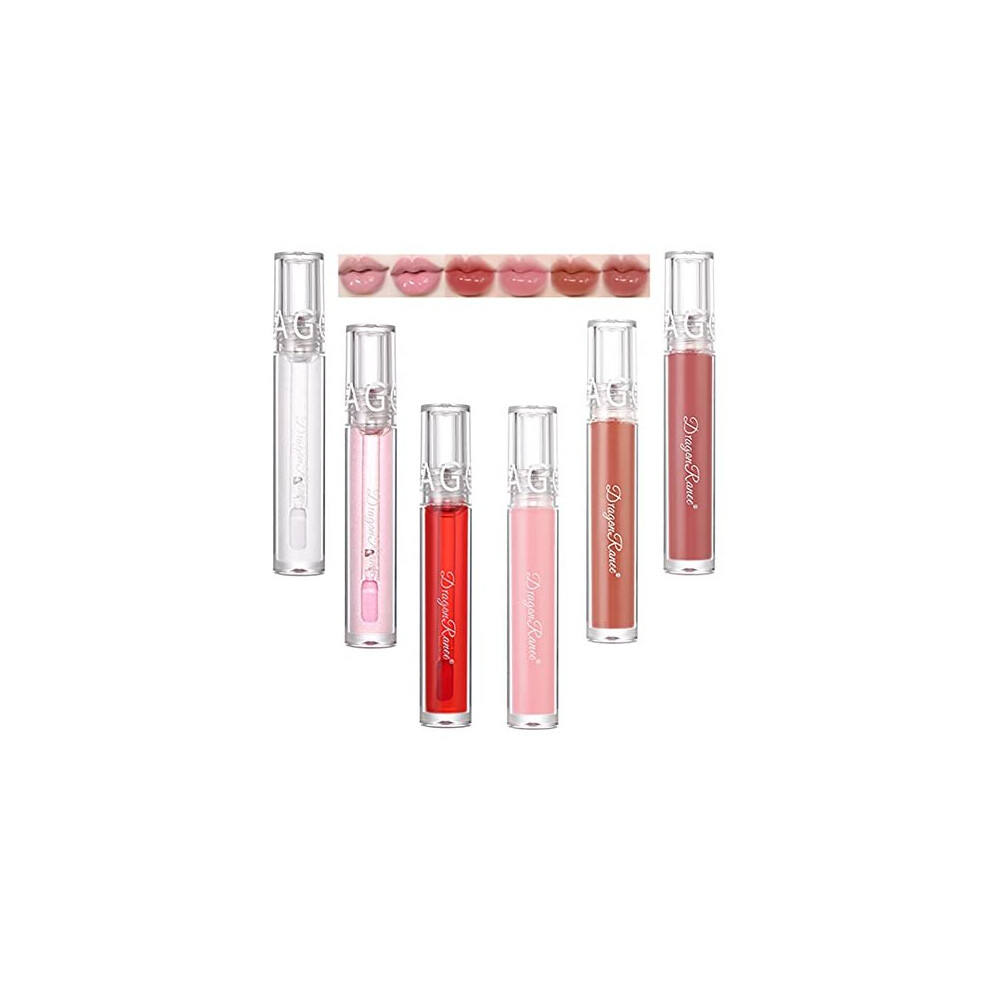Ktouler 6 Colors Lip Gloss Set Shimmer Lip Gloss Crystal Jelly Liquid Lipstick Set Hydrating Lip Gel Long Lasting Moisturizing Lip Gloss