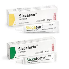 Siccasan & Siccaforte Combo Pack | Eye Gel for Dry Eyes | Intensive Dry Eye Gel with Carbomer & Dexpanthenol for Day & Night Use | Corneal Gel & Eye