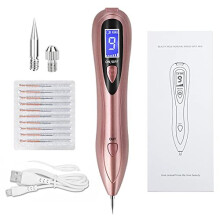 CHRERNA Skin Tag Removal Pen, Mole Remover Pen with 9 Strength Levels &Replaceable Needles,Professional Mole Removal Pen for Freckle,Watt, Age