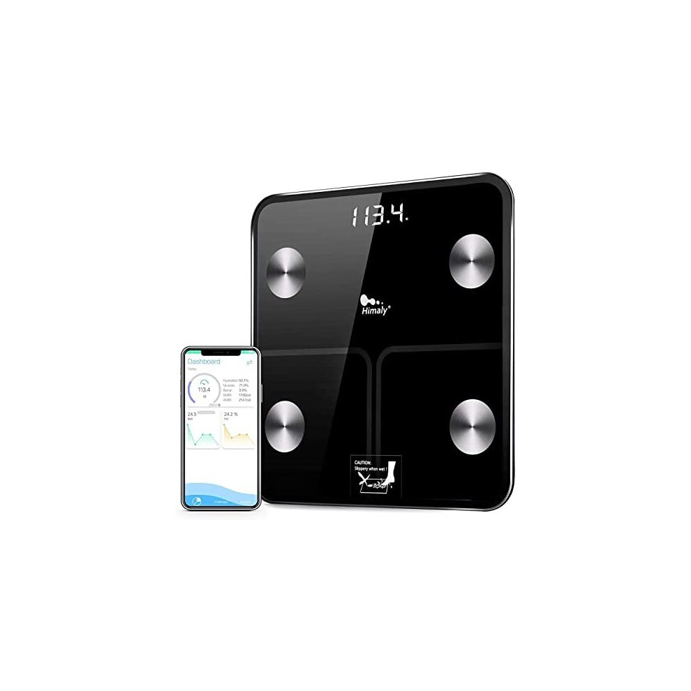 Himaly Weighing Scales For Body Weight And Body Fat, Digital Bathroom Scale Smart Bluetooth Scale With Ito Coating Technology,Body Composition Ana