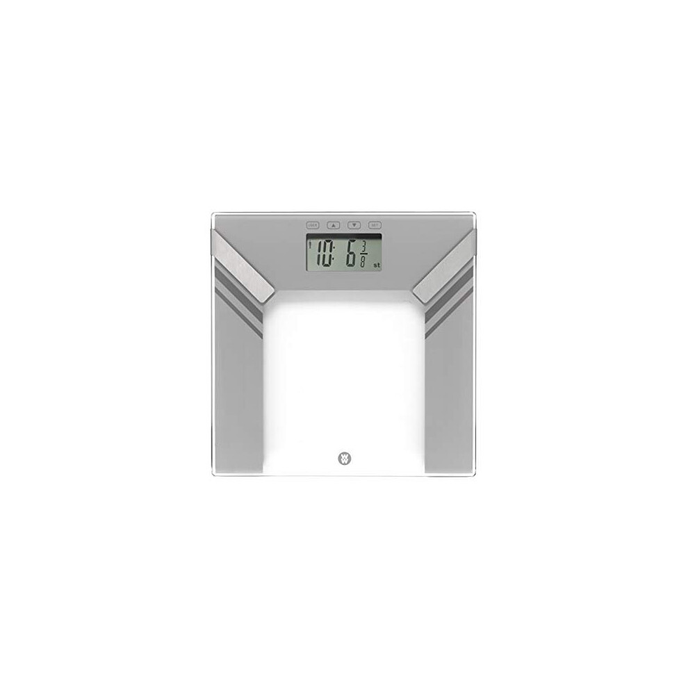 Black Ww Ultra Slim Glass Bosy Analyser Bathroom Scale,