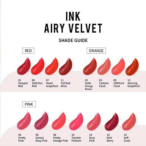 Peripera Ink The Airy Velvet (#14 Rosy Pink) 2