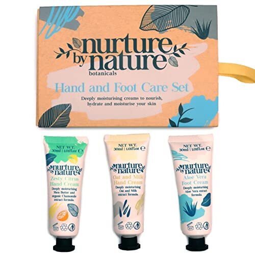 Hand and Foot Cream Care Gift Set by Nurture by Nature 3 x 30ml